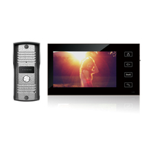 FRETE GRÁTIS Wired 7 "cor TFT LCD Touch Monitor de Vídeo Porta telefone Campainha Intercom Sistema Com 1 À Prova D' Água Câmera EM ESTOQUE 2024 - compre barato