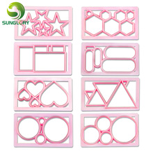 Round Heart Cookie Cutter Plastic Biscuit Mold Fondant Cookie Mold DIY Cake Decorating Tools Baking Cake Decor Cutting Dies Mold 2024 - buy cheap