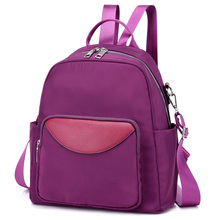 Women Nylon Backpack  Zipper Lock Design Black College Style Travel Softback Shoulder Packet Bag School Bags For Teenager Girls 2024 - buy cheap