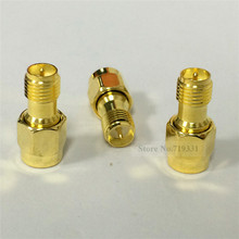 10pcs RP-SMA female jack switch SMA male plug RF Coax Adapter convertor straight goldplated 2024 - buy cheap