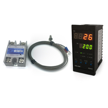 most ideal 100V-240V digital temperature controller with ideal 0-1372°C temperature adjust range+2M K thermocouple+Max 40A ssr 2024 - compre barato