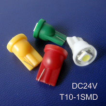 High quality 24V T10 led Indicator light T10 194 168 W5W wedge led Pilot lamp Signal light DC24v Truck free shipping 50pcs/lot 2024 - buy cheap