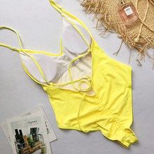 Bañador de una pieza para mujer, traje de baño Sexy, Monokini, Bandage, recortado, para playa, 2021 2024 - compra barato