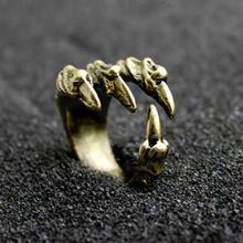 Мужские байкерские кольца в стиле панк-рок, винтажное готическое металлическое кольцо с когтями Дракона Для Мужчин, Ювелирные изделия 2024 - купить недорого