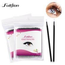 Fulljion 100 Pcs/set Disposable Swab Micro Brush Eyelashes Extension Individual Lash Glue Removing Makeup Tools for eyes make up 2024 - buy cheap