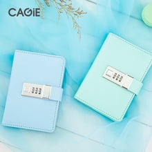 Password Notebook  Paper Lockable Portable Book PU Leather Diary Lock Traveler Journal Weekly Planner School Stationery Gifts 2024 - buy cheap