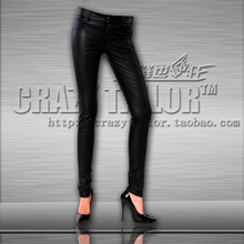 Бесплатная доставка, женские брендовые модные кожаные брюки, женские брюки, обтягивающие осенние узкие брюки-карандаш, кожаные брюки/S-xl 2024 - купить недорого