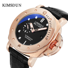 New 2019 KIMSDUN Watches Men's Top Brand Sports Date Automatic Mechanical Watch Waterproof Men Clock Leather Band Luxury Reloj 2024 - buy cheap