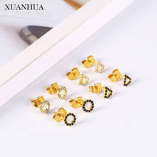 XUANHUA Stainless steel Jewelry Woman vogue 2019 Charm Stud Earrings  for Women Fine Jewelry Accessories Wholesale lots bulk 2024 - buy cheap