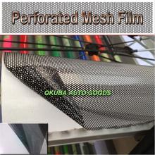 Perforated Mesh Film Black Fly Eye One Way Vision Vinyl Window Tint Film 2024 - buy cheap