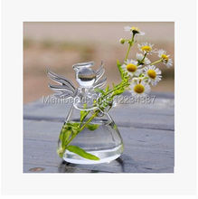 Прозрачная стеклянная подвесная ваза, модный гидропонный цветок, современные украшения для дома 2024 - купить недорого