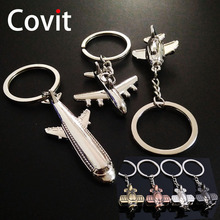 Creative small aircraft model metal keychain DIY car key ring metal key chain men jewelry women bag pendant flight friends gift 2024 - buy cheap