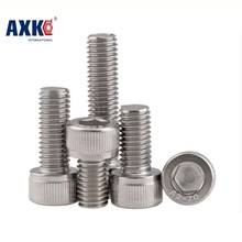 Axk 10pc Din912 M6*8 10 12 14 16 20 25 30 35 40 Screw Stainless Steel A2 Hexagon Hex Socket Head Cap Screws 2024 - buy cheap