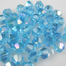 Cuentas de cristal bicono de alta calidad, 720 unidades/lote, 3mm, color aguamarina, China 2024 - compra barato