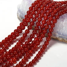 Wholesale Agate Loose Beads Red Agate DIY Accessories Stone Jewelry Round Shape,8mm Beads,1 Strand 39cm 2024 - buy cheap