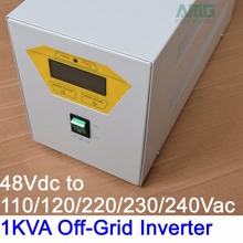 Inversor Solar de onda sinusoidal pura, 1000VA, 24V/48Vdc a 110/120/220/230/240VAC 50/60Hz, frecuencia Industrial 2024 - compra barato
