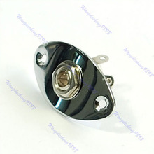 Electronic Guitar Guitar Accessories Output Cat Eye Oval Jack Plate Chrom  high quality 2024 - buy cheap