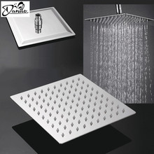 Modern Square Chrome Stainless Steel 8" Rainfall Shower Head Ultra-Thin Wall Mounted Top Ceiling Mounted Showerheads 2024 - buy cheap