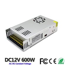 DC 12V 50A 600W LED свет ремень драйвер импульсный источник питания 110V 220V AC постоянное напряжение трансформатор наблюдения CCTV CNC мотор 2024 - купить недорого