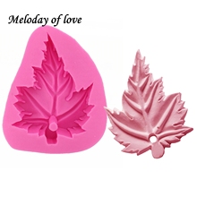 1 Pcs DIYLeaf moldes de Sabão Silicone moldes de Chocolate Fondant Moldes Ferramentas de Decoração Do Bolo do molde DIY Carft T1250 2024 - compre barato