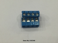 Tornillo de 4 pines de 100 piezas, conector de bloque de terminales PCB azul, paso de 5mm, envío gratis 2024 - compra barato