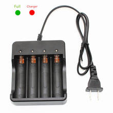 NEW US/EU Plug LED Indicator 4 Slots Smart  18650 Battery Charger AC Li-ion Lithium Battery Charger for 4 X 18650 Batteries 2024 - buy cheap