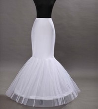 2019 Women Mermaid Petticoat Wedding Crinoline One Hoop Bridal Petticoat Underskirt Party Accessories 2024 - buy cheap