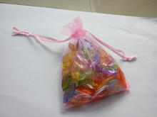 1000 pcs 10*15 sacos de presente Rosa para a jóia/casamento/natal/aniversário de Organza Sacos com alças embalagem saco de Fios 2024 - compre barato