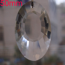 100Pcs/Lot 50mm Crystal Pendant--Earring Glass Crystals Prisms Wedding & Homes Decoration   Chandelier part Free Shipping 2024 - buy cheap