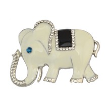 Fashion Rhinestone Elephant Brooch Pins Crystal color Plated Alloy Animal Brooches Unisex Jewelry Suit Accessories 2024 - buy cheap