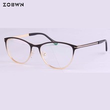 Novo 2018 moda oculos de grau feminino eyewear quadros gradiente cor óptica marca design óculos quadro feminino uv para miopia 2024 - compre barato