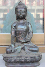 30cm Chinese fane Copper Bronze Sakyamuni Tathagata Amitabha RuLai Buddha Statue 2024 - buy cheap