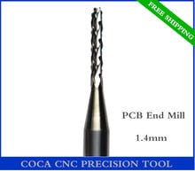 1.4mm,Free shipping,CNC Computer machine tool,Print Circuit Board End Mill,Solid Carbide Micro Corn drill bit,Mould, plastic 2024 - buy cheap