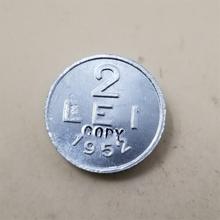 Colección de Arte de monedas conmemorativas de aluminio, 2 Leu de Rumanía, 1952 2024 - compra barato