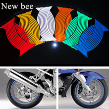 Newbee Reflective Auto Wheel Rim Sticker Motocross Bike Motorcycle Motorbike Moto Decal for Yamaha Suzuki  Suzuki KTM BMW 2024 - buy cheap