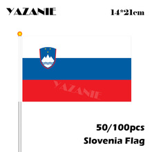 Yazanie-bandeira russa de mão, 14*21cm, 100 pçs, bandeira da turquesa, em plástico, para as bandeiras nacionais, frete grátis 2024 - compre barato