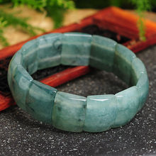 Rich Chinese 100% A Grade Natural / Jadeite Bamboo Bracelet/ Adjustable 19cm 2024 - buy cheap