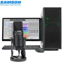 Original samson g-track pro usb microfone plug and play com interface de áudio ideal para podcasting jogos streaming 2024 - compre barato