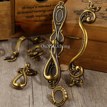 10PCS European Antique Kitchen Door Furniture Handles Cupboard Drawer Dresser Wardrobe Cabinet Pull Handles & Knobs 2024 - buy cheap