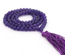 new 108 Purple Beads Tibet Buddhist Prayer Mala Necklace 2024 - buy cheap