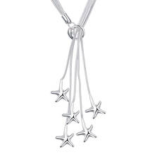 2018 модные украшения S925 серебро Тай чи висит пять веревок пять ожерелье с морской звездой подарок ко Дню Святого Валентина 2024 - купить недорого