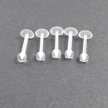 3pcs/lot 16G Clear Soft Transparent Invisible Lip Ring Tragus Body Labret with Ball Piercing Jewelry 2024 - buy cheap