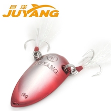 JUYANG 1PCS Fishing Lure Spoon 5g 10g 15g 20g Fishing Baits Treble hooks baits Metal lure with feather fishing tackle 2024 - buy cheap