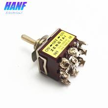 1pcs ON/OFF/ON 3 Positions 9 Screws Self-lock Toggle Switch 3PDT 15A 250V High Quality 2024 - buy cheap