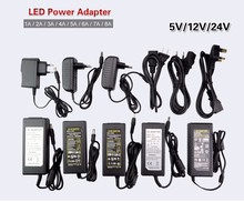 Adaptador de fonte de alimentação de led, 5v 12v 24v 2a 3a 5a 7a 8a 10a para 5v 12v 24v tira de luz led 2024 - compre barato