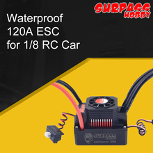 Supere o hobby kk 120a esc controlador de velocidade elétrica à prova dwaterproof água para 1/8 rc potência do carro 4068 4076 motor sem escova 2024 - compre barato