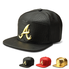 Gorra de béisbol con Logo de "A" para hombre y mujer, gorro de béisbol con Logo de oro nuevo de 2016, estilo Hip Hop, de marca para adultos, Rap, DJ, A la moda, PU 2024 - compra barato