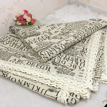 Cotton linen lace tablecloth  pastoral Europe style  Linen Tablecloth table cloth dining table cover desk towels Dust cloth 2024 - buy cheap