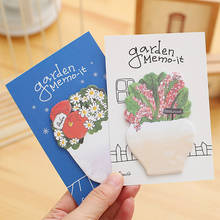 20 pages/pack flowers plant  potted Memo Pad Sticky Notes Memo Notebook Stationery Papelaria Escolar School Supplies 2024 - buy cheap