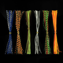 Faldas de silicona de colores para manualidades, 10 diseños de 13cm, escamas de perlas, cebo giratorio, calamar, hilo de goma, materiales de joyería 2024 - compra barato